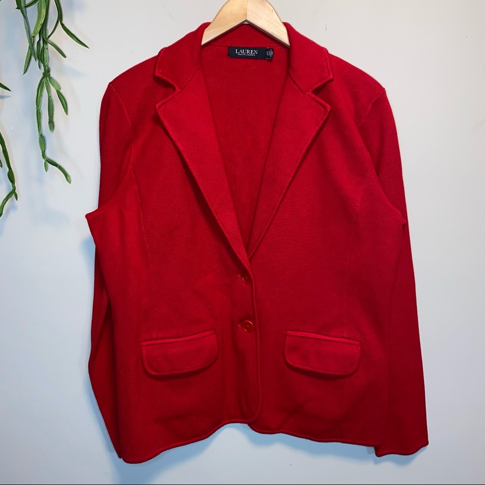 Ralph Lauren Black Label Sweater Knit Blazer - XL